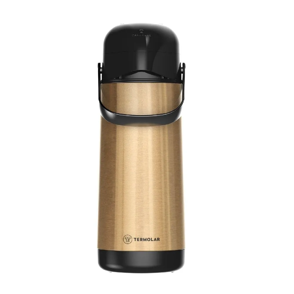 Garrafa Térmica Lúmina Pressão 1 L – Gold