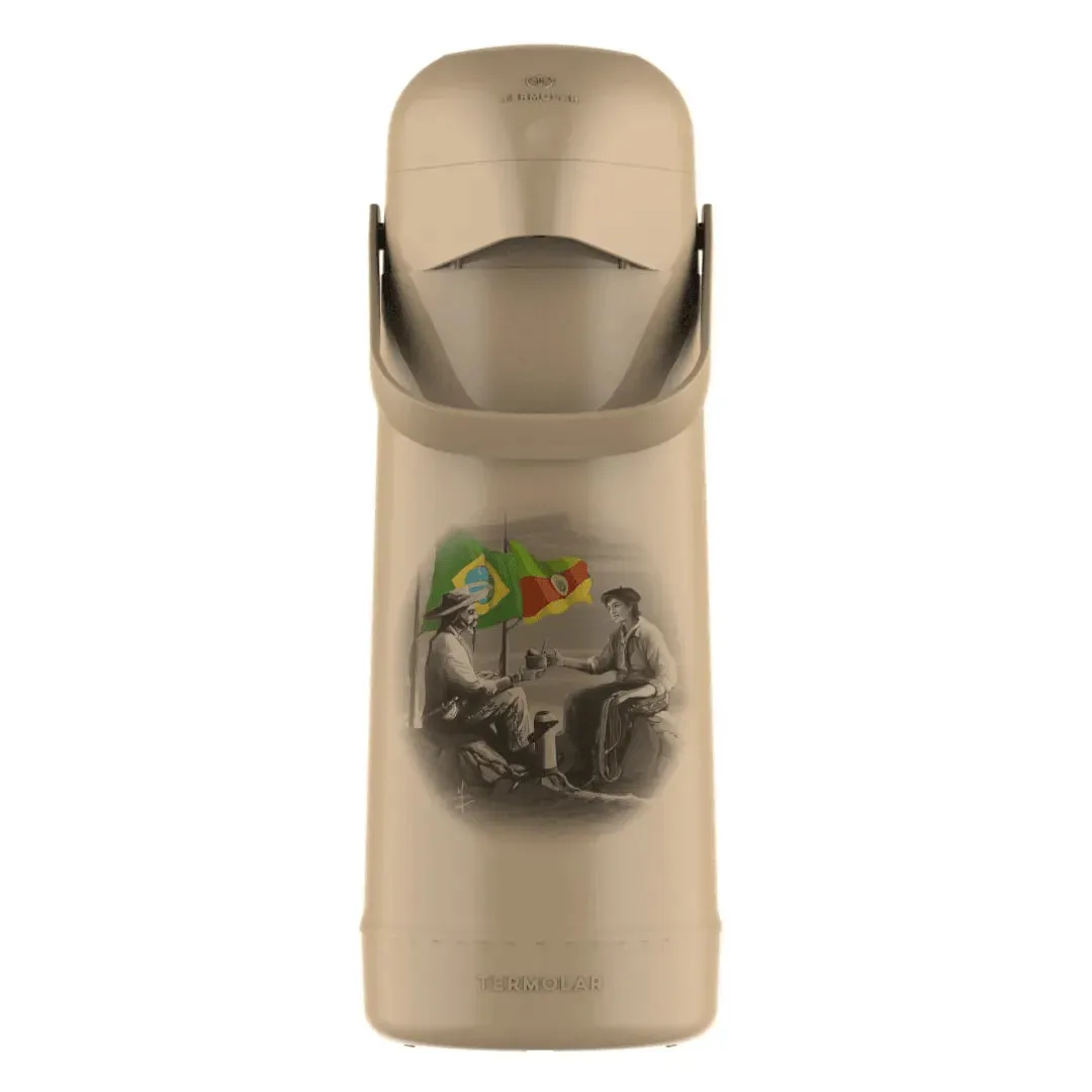 Garrafa Térmica Magic Pump Pressão Decorada 1 L – Bandeiras
