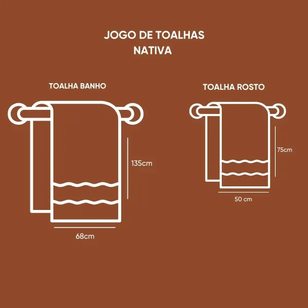 Jogo de Toalhas 2 Peças Appel Home Nativa – 100% Algodão – Verde Bandeira, foto 4