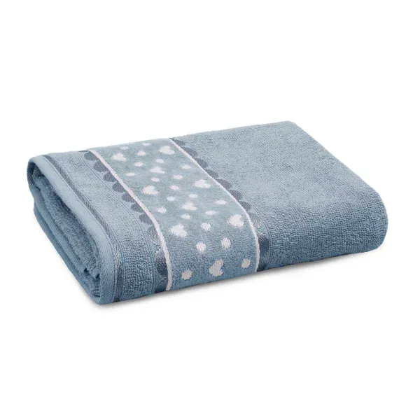 Toalha de Banho Charme Appel Home – 100% Algodão – Azul Recanto, foto 5