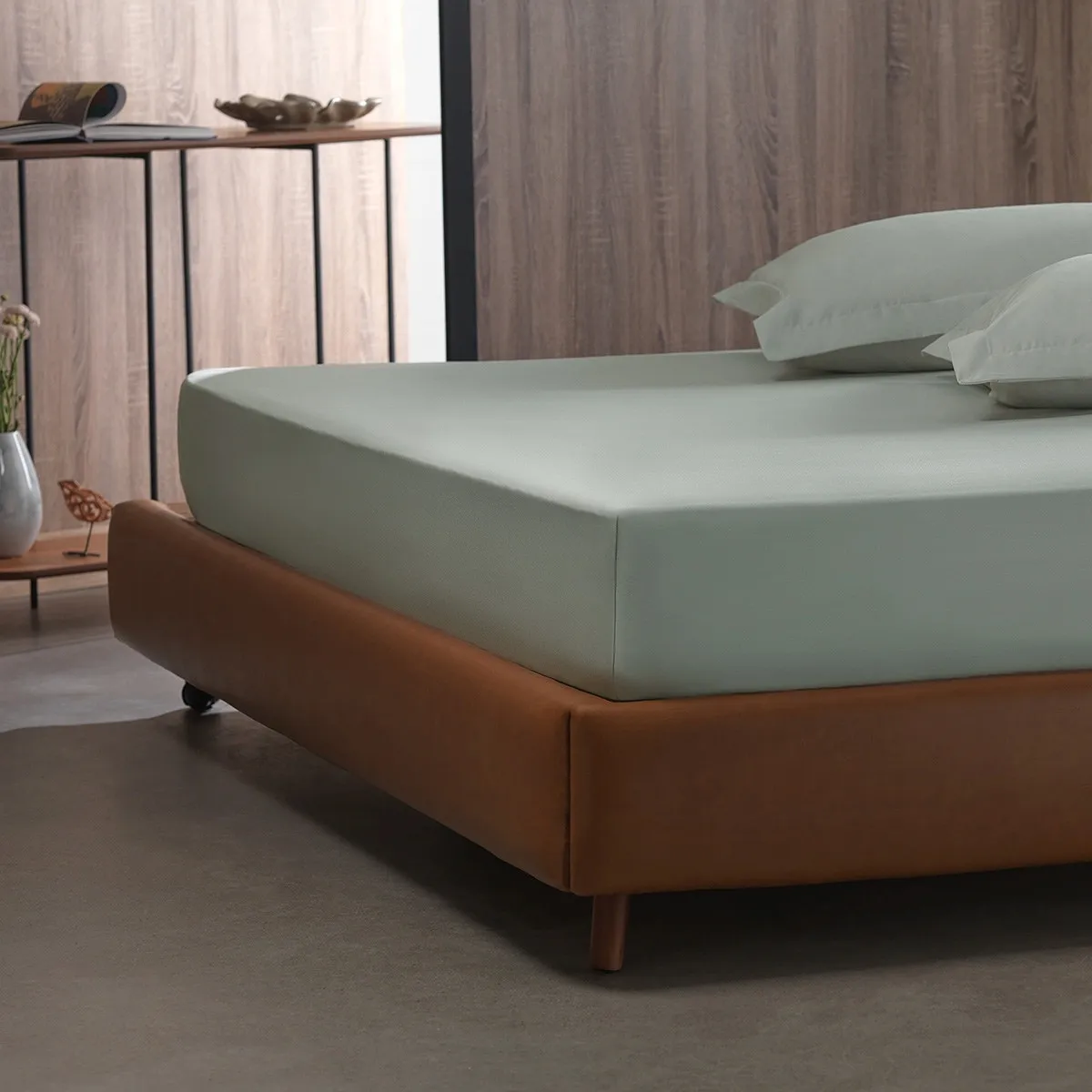 Lençol Casal Avulso Appel Home Charme Percal Premium – Cinza Claro