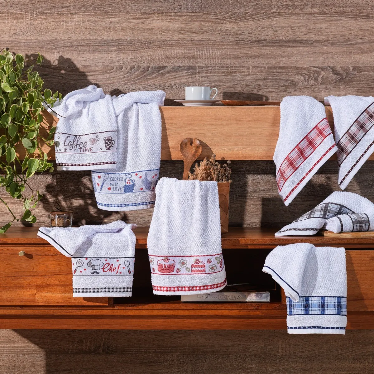 Pano de Prato Felpudo Gourmet Appel Home – Jacquard 100% Algodão – Bolo, foto 2