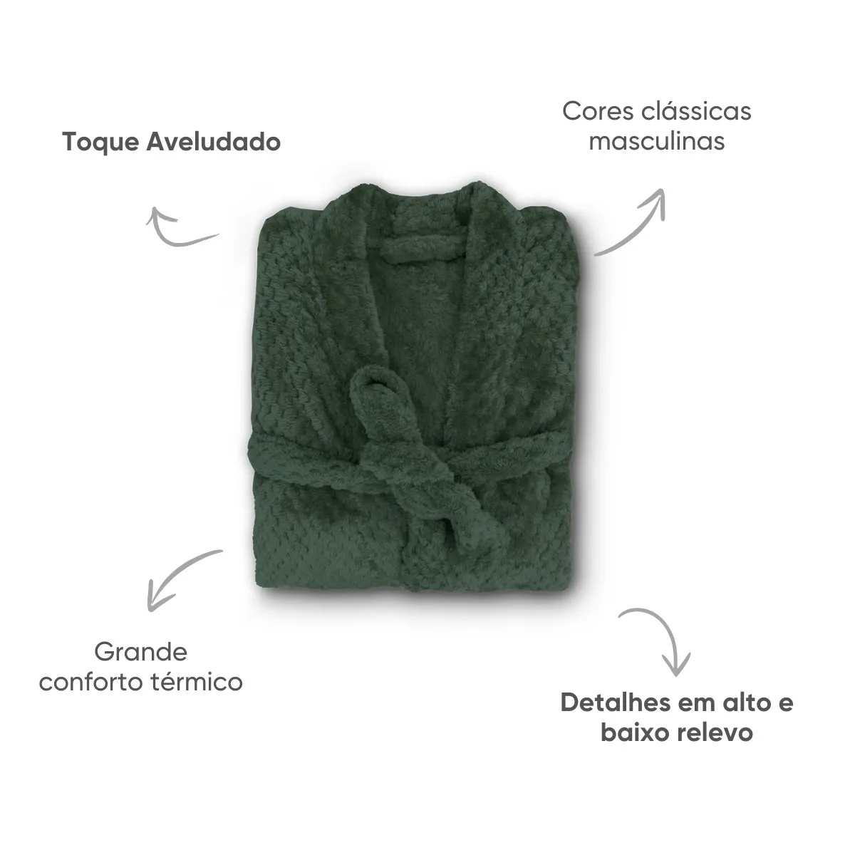 Roupão de Microfibra Flannel Pollo Appel Home – Pinnus, foto 2
