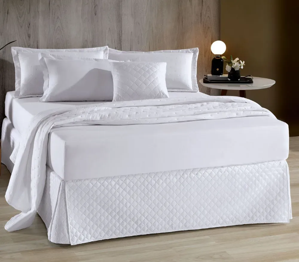 Saia Box Matelassada King Appel Home – Tecnologia Ultrabonding – Branco