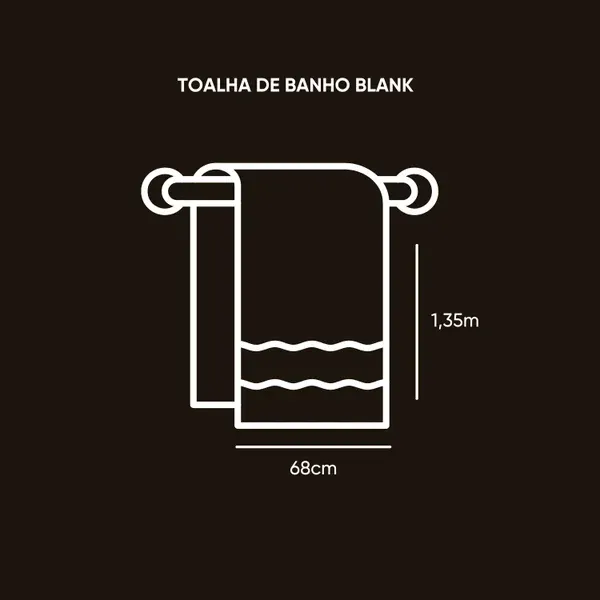 Toalha de Banho Appel Home Blank Felpuda Extra Macia – 100% Algodão 68cm x 1,35m – Branco, foto 4