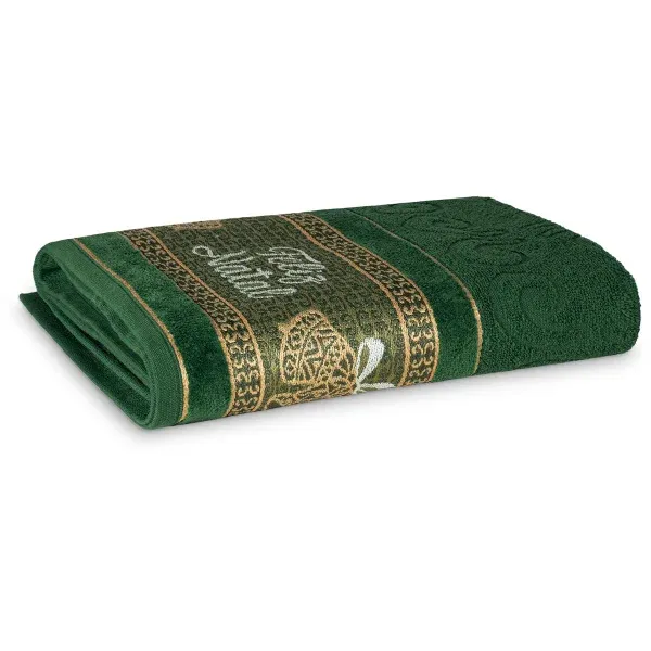 Toalha de Banho Appel Home Natalina Barra Jacquard – 91% Algodão 68cm x 1,35m – Natal Verde