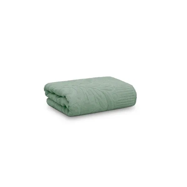 Toalha de Rosto Aveludada Appel Home Velvet Flower – 100% Algodão 50cm x 75cm – Verde Campestre