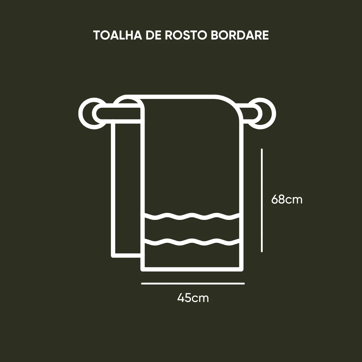 Toalha de Rosto Bordado Inglês Bordare Appel Home – 100% Algodão – Bege Glacê, foto 4